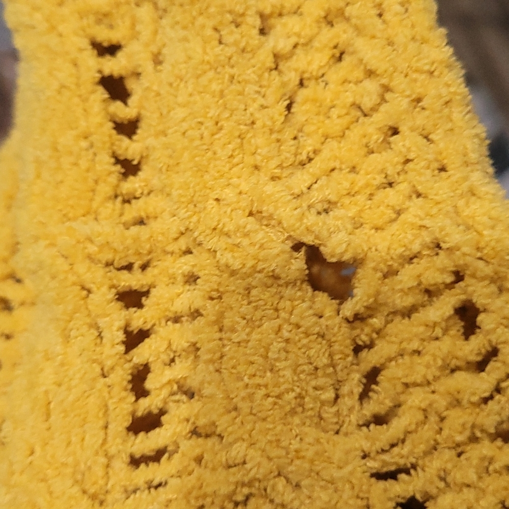 Fuzzy Mustard Sweater - Picture 5 of 6